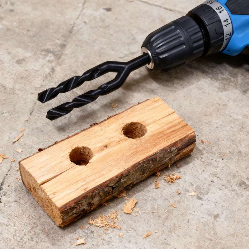 Woodworking Jokes - Broca de Torção Dupla Inovadora: Ferramenta