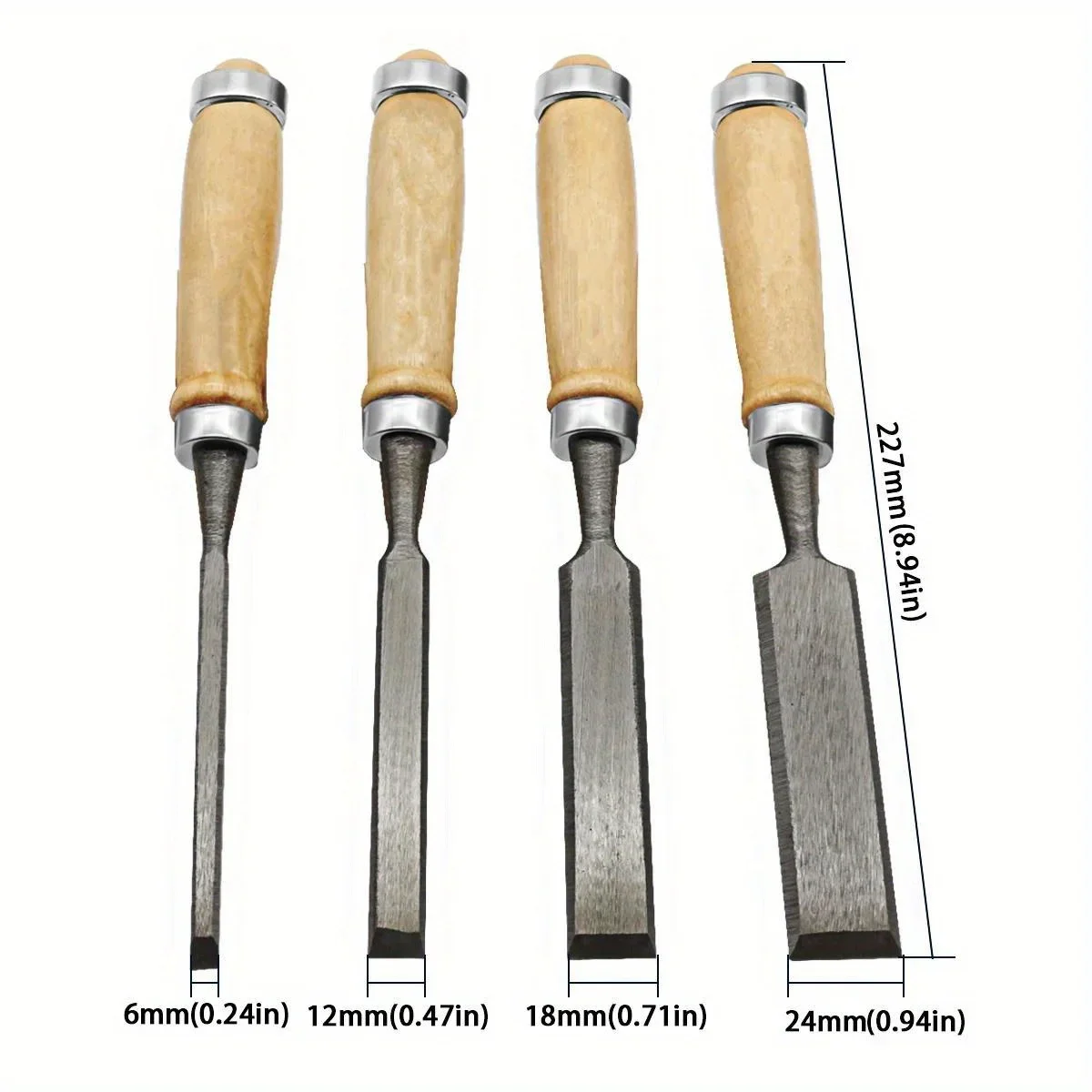 Confortável Beech Handle Cinze - Wood Chisel Set avaliação e preço