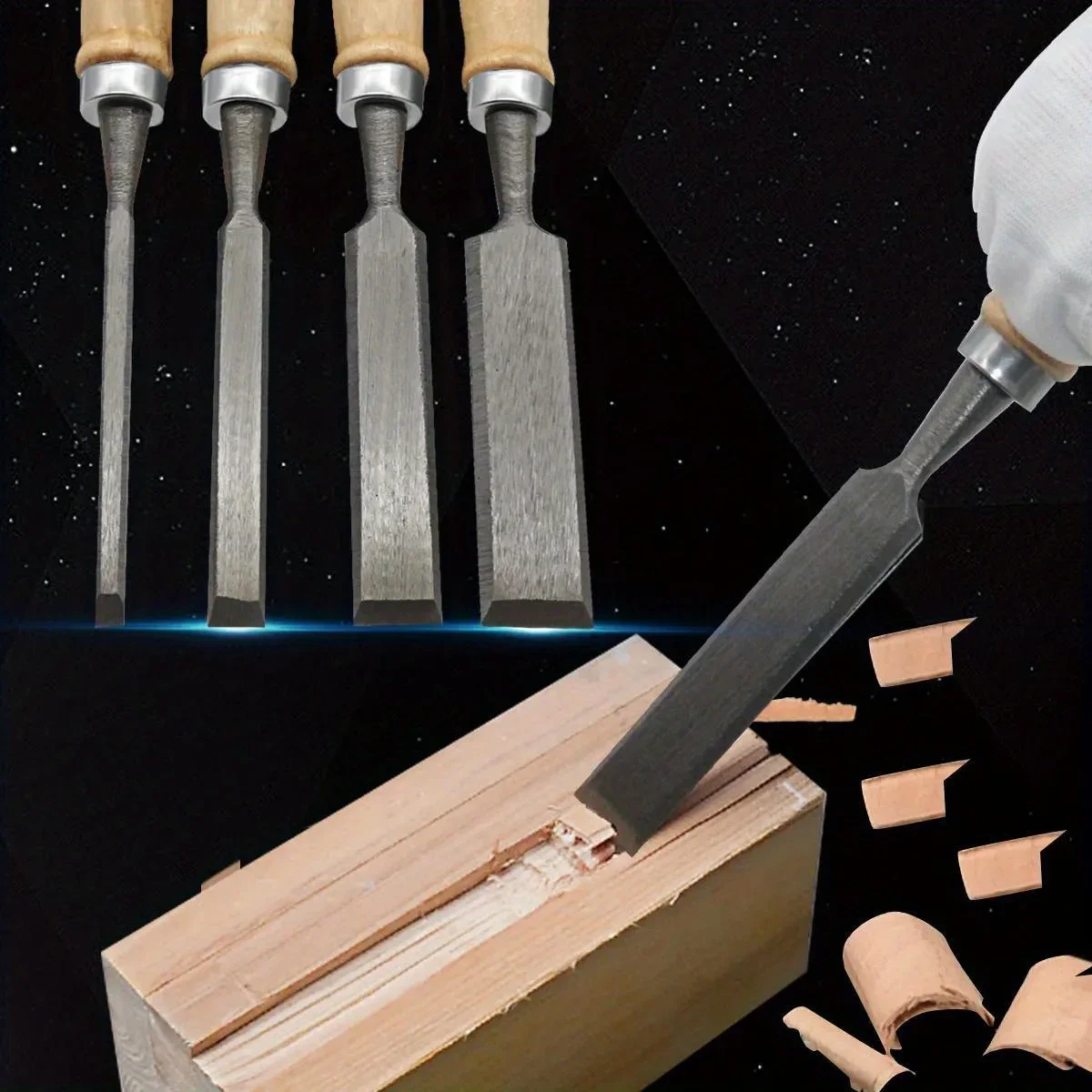 Confortável Beech Handle Cinze - Wood Chisel Set avaliação e preço