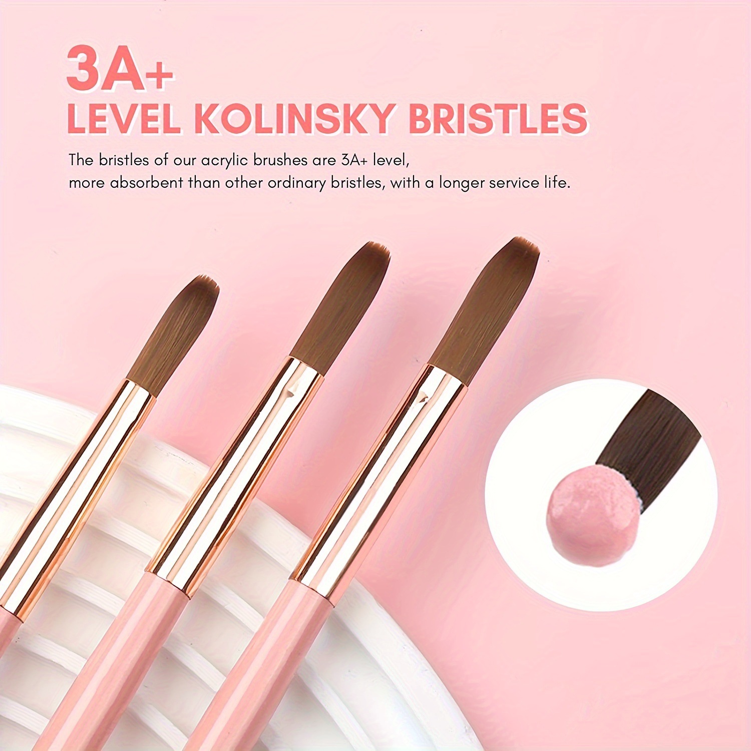 3 pçs kolinsky acrílico conjun - Wood Chisel Set avaliação e preço